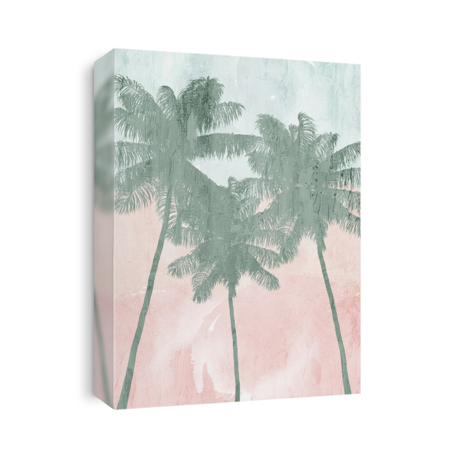 Transform any space with this stunning canvas print featuring a dramatic upward view of towering palm trees against a brilliant blue sky. The tropical perspective creates an immersive feeling of looking up through a natural canopy, bringing serene beach vibes and coastal charm to your walls. This breathtaking nature scene adds instant relaxation and wanderlust appeal to any space needing a touch of paradise.