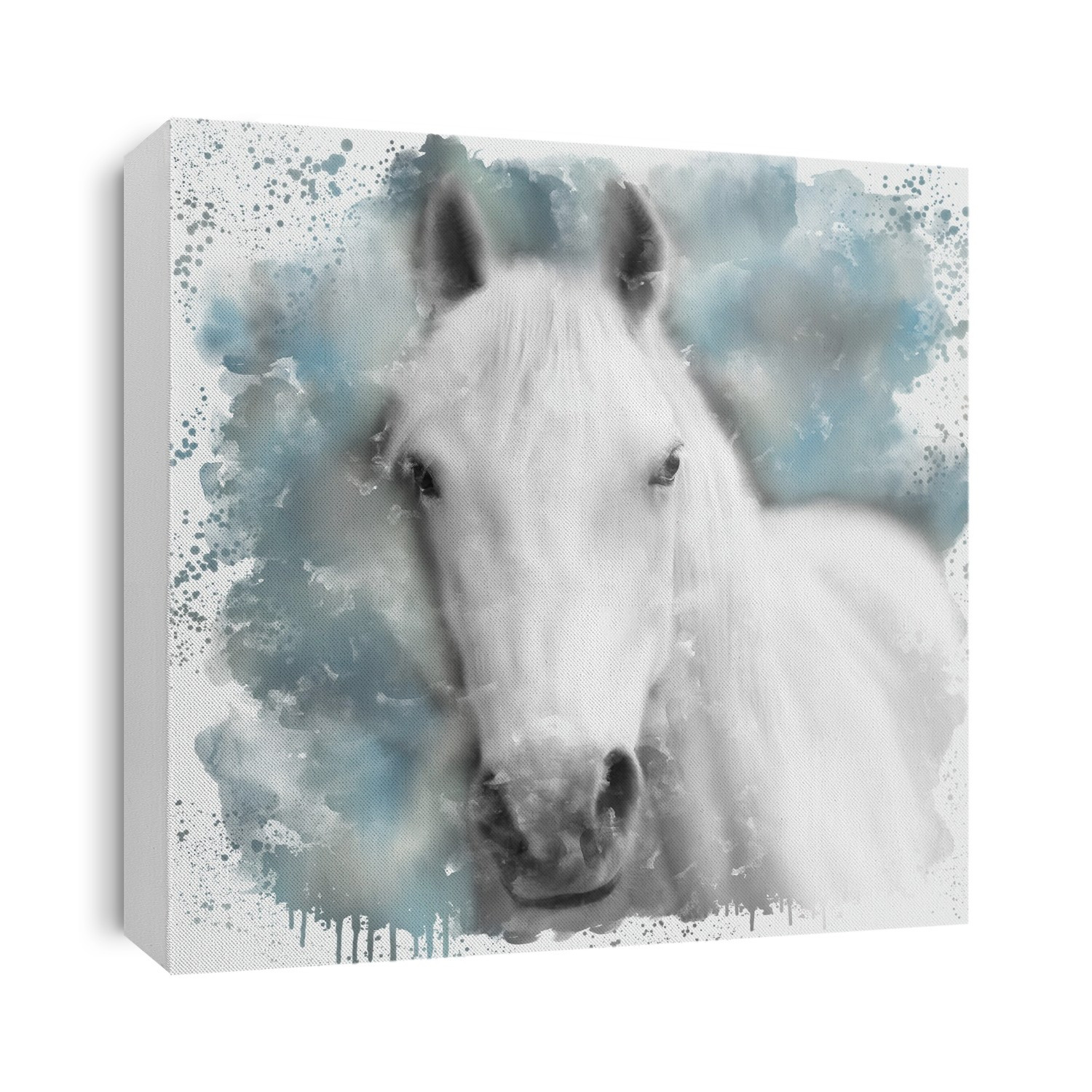 Watercolor Horse portrait