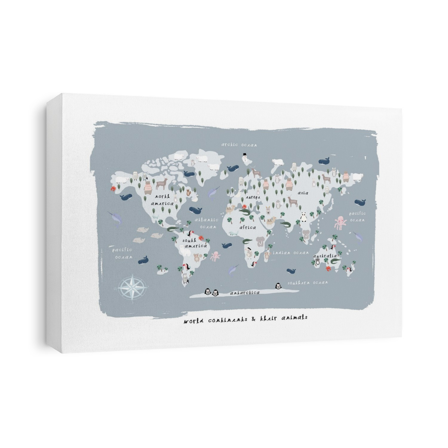 World Continents Map