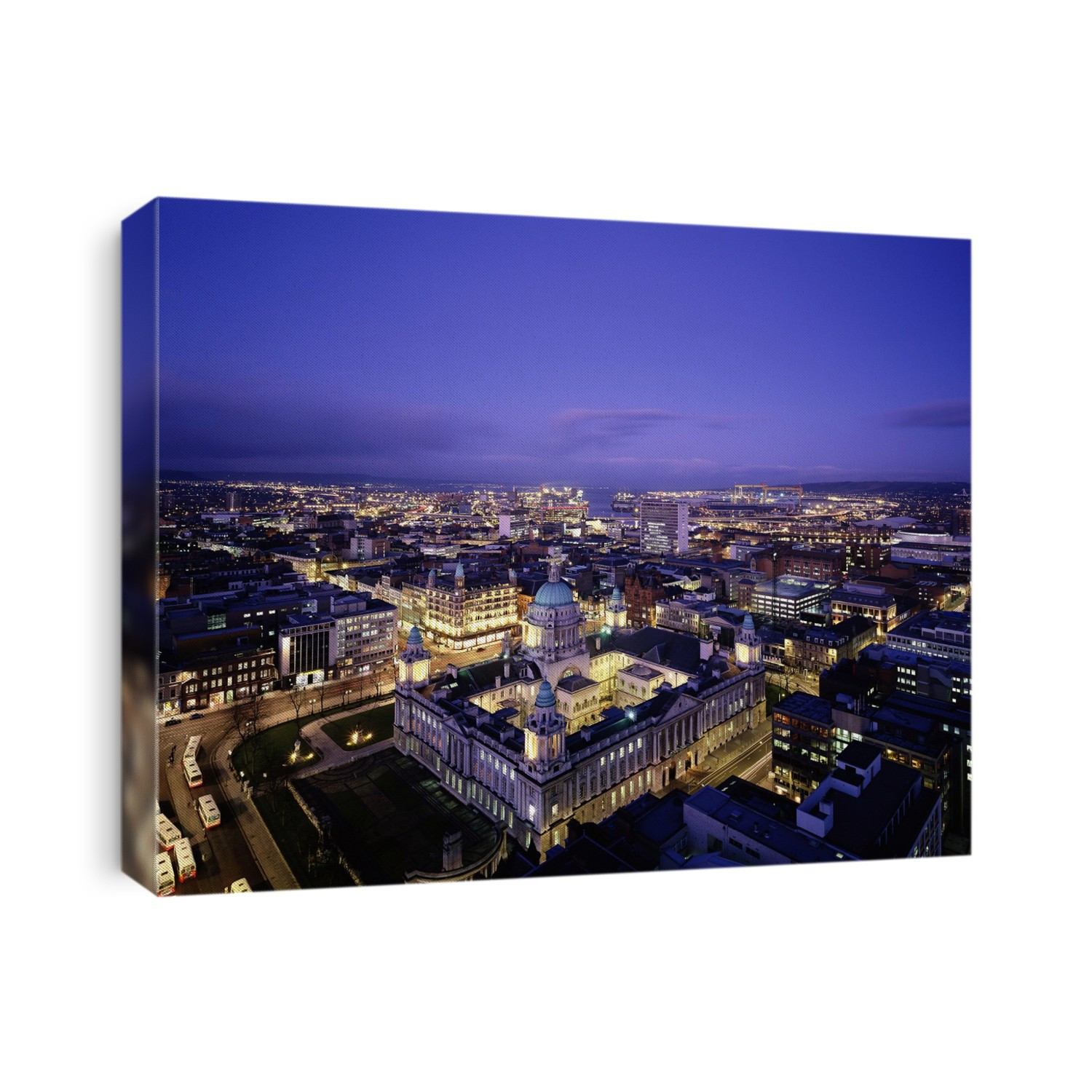 City Hall And City Skyline, Belfast, Ireland