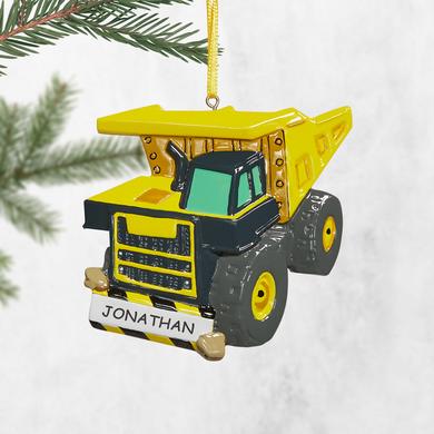 Construction Truck Personalized Ornament