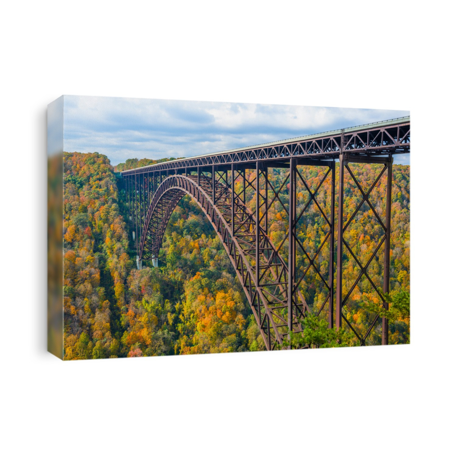 New River Gorge, West Virginia, USA with the bridge in autumn.