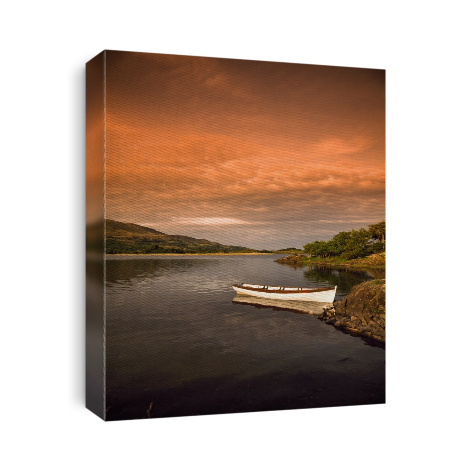 Co Galway, Connemara, Boat At Maam Croos