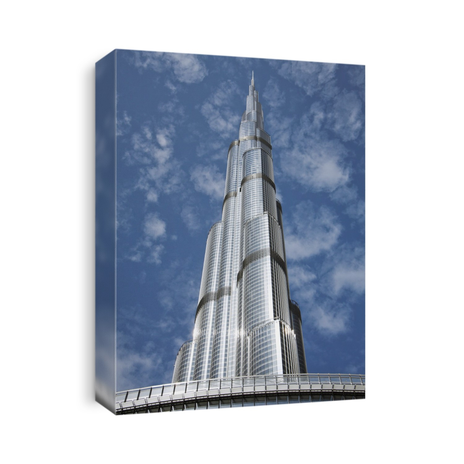 Burj Khalifa skyscraper, Dubai, United Arab Emirates. Constructed between 2004 and 2010, this skyscraper rises to a height of 830 metres. It has been the tallest building in the world since 2010. Located in the Downtown Dubai area, it has 163 floors and contains both residential and office space. The design is a series of spiralling setbacks around a buttressed core. The primary materials used were reinforced concrete, steel and glass.