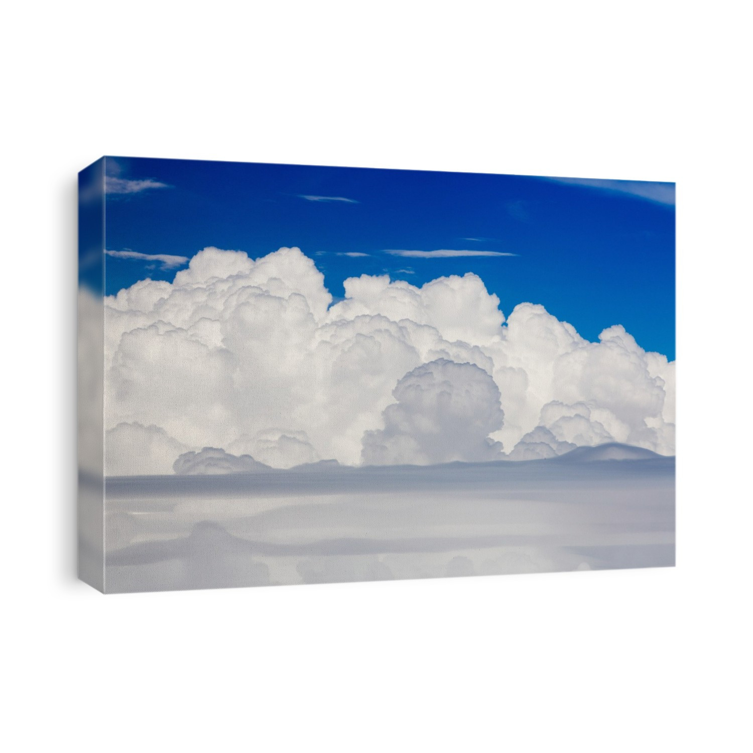 cumulonimbus cloud seen from an airplane window over Argentina.