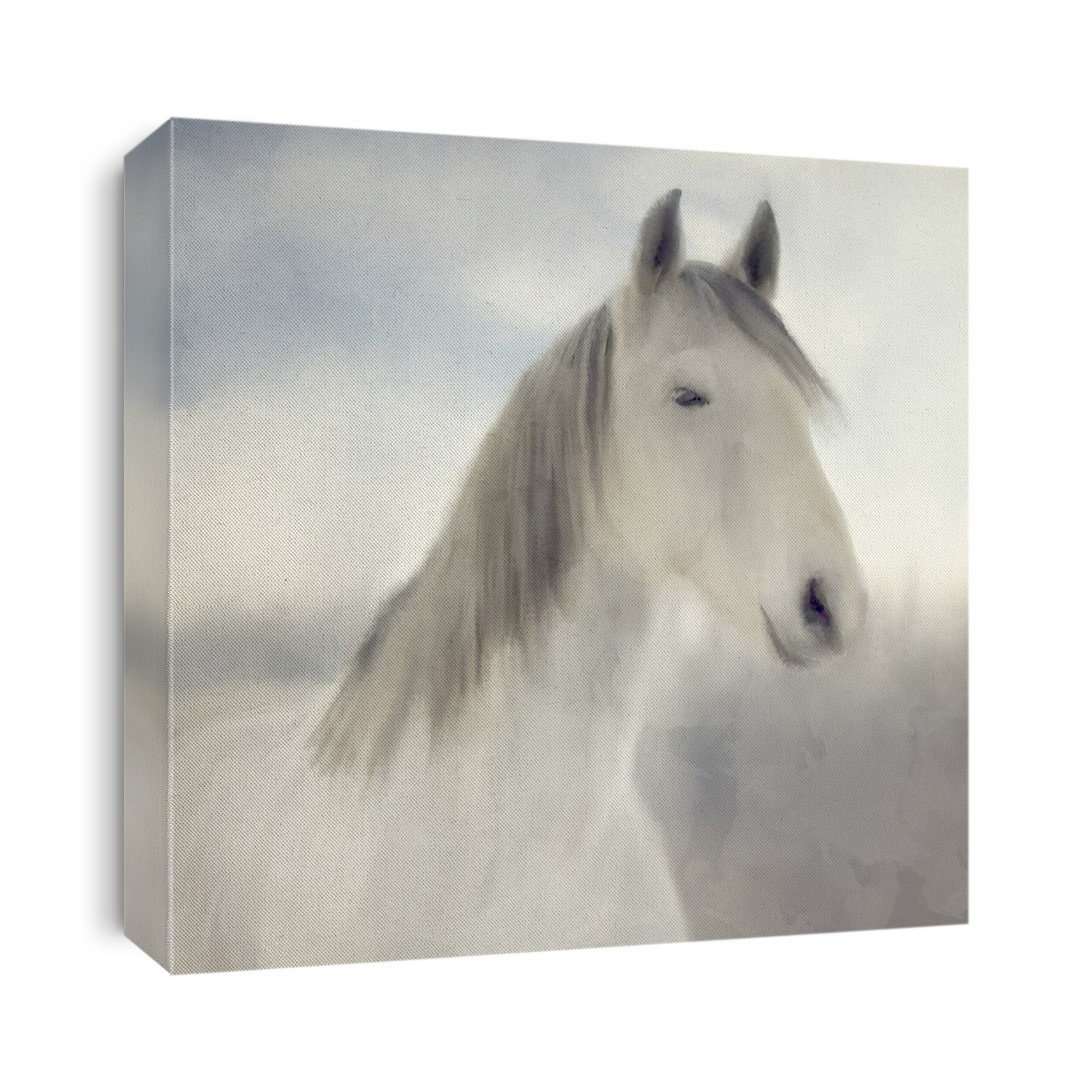 White Horse pastel