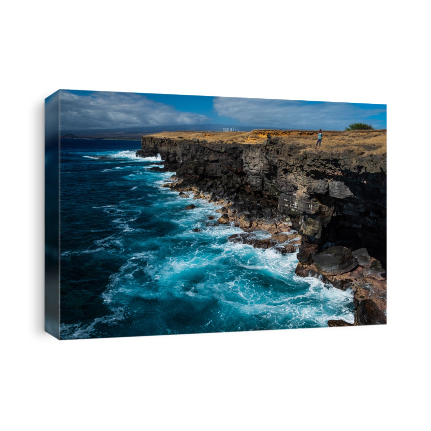 Steep coast of the southernmost point of the USA, Big Island, Hawaii