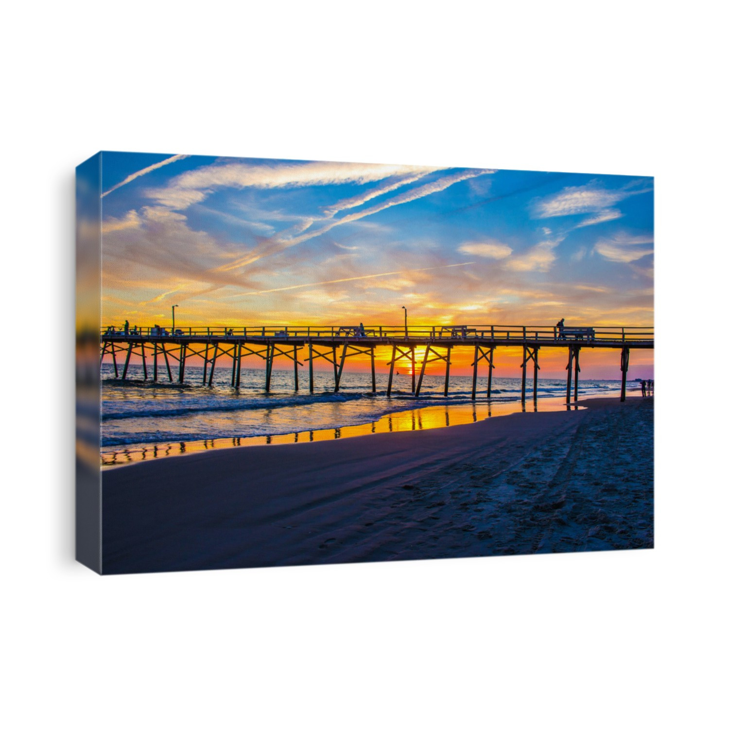 Fishing pier at sunset taken in North Carolina