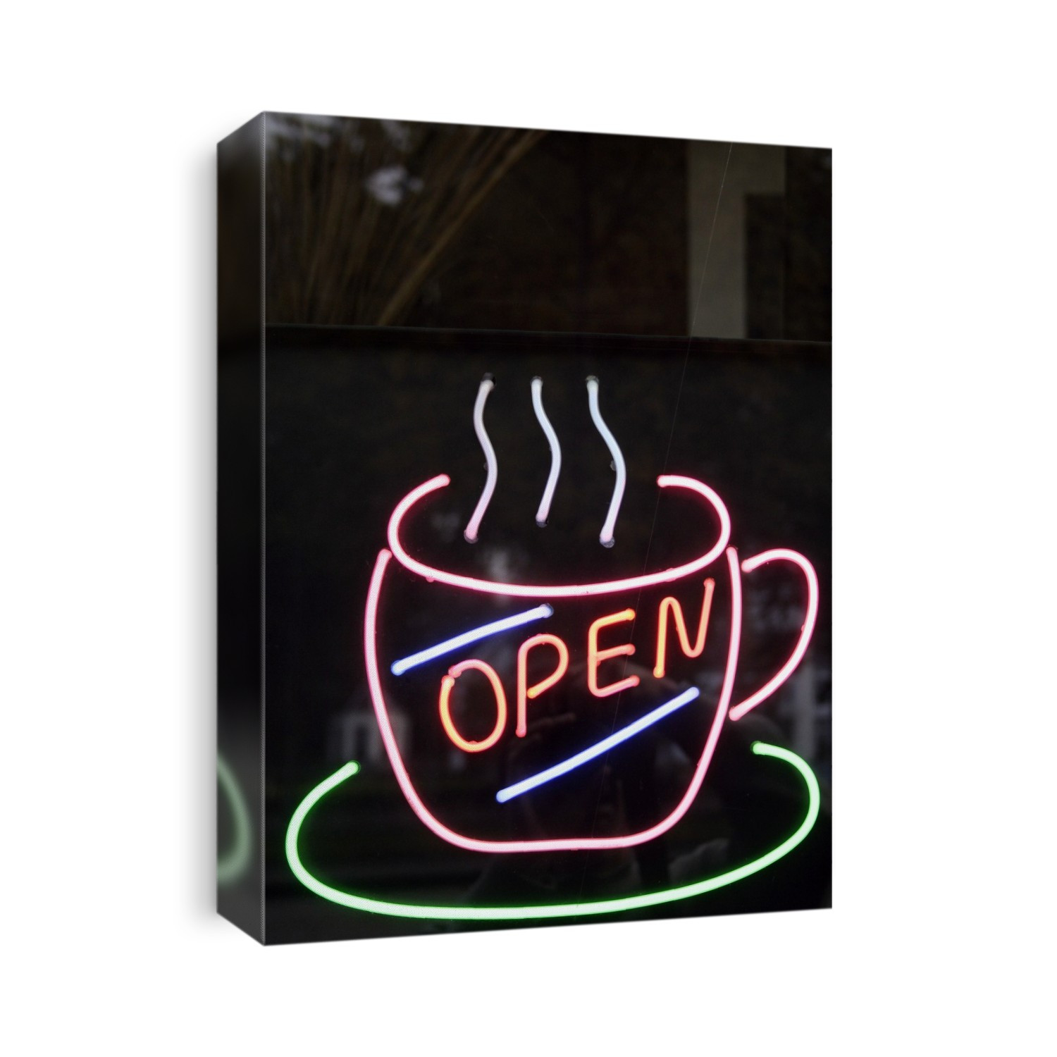 Coffee shop neon sign. Photographed in Amsterdam, the Netherlands.