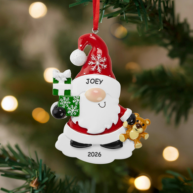 Santa Gnome Ornament