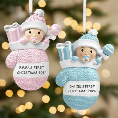 Baby Mitten Ornament