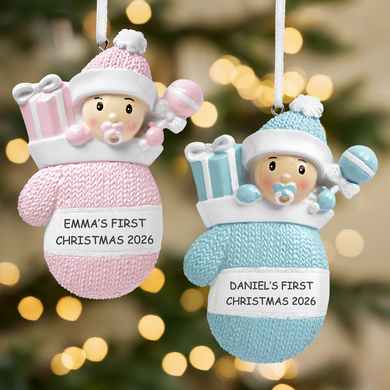 Baby Mitten Ornament