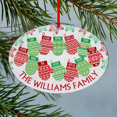 Mittens Oval Ornament