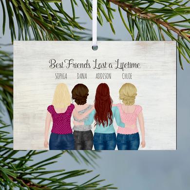 Forever Friends Rectangle Ornament