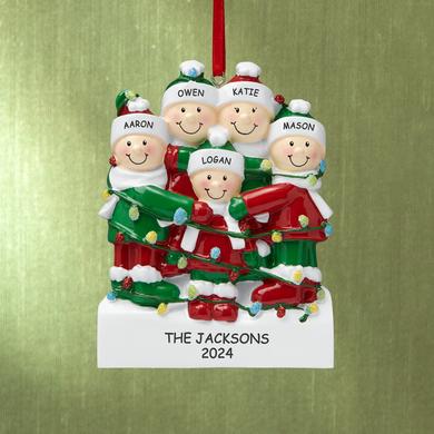 Tangled in Lights Family Ornament