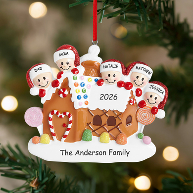 Gingerbread House Family Ornament