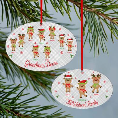 Smart and Sassy Reindeer Oval Ornament