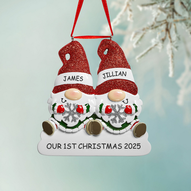 Ho Ho Gnome Family Ornament