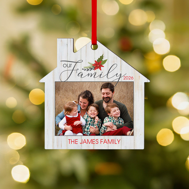 Our Family Photo House Ornament