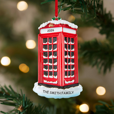 Telephone Box Ornament