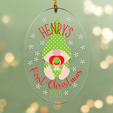 Baby's First Christmas Gnome Ornament
