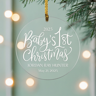 Baby's 1st Christmas Circle Ornament