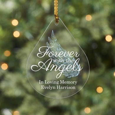 Forever with the Angels Teardrop Ornament
