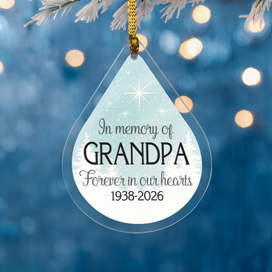 In Memory of Teardrop Ornament