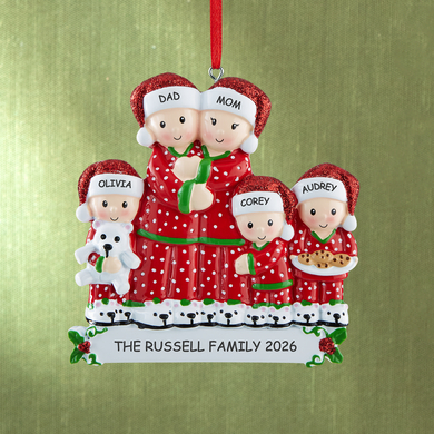 Pajama Couple Ornament