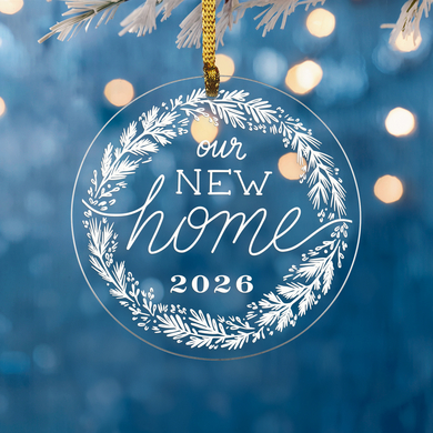 Our New Home Circle Ornament