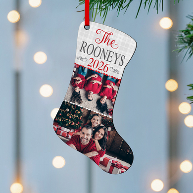 Happy Holidays Photo Stocking Ornament