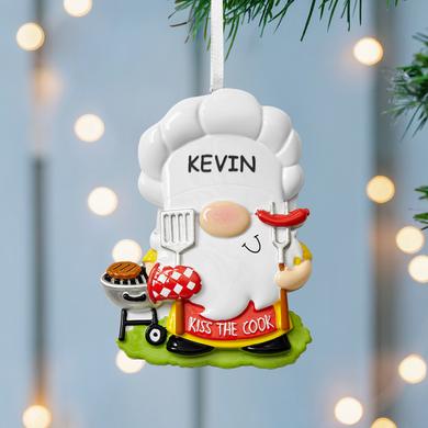Gnome Griller Ornament