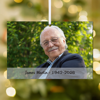 Milestone Photo Message Rectangle Ornament