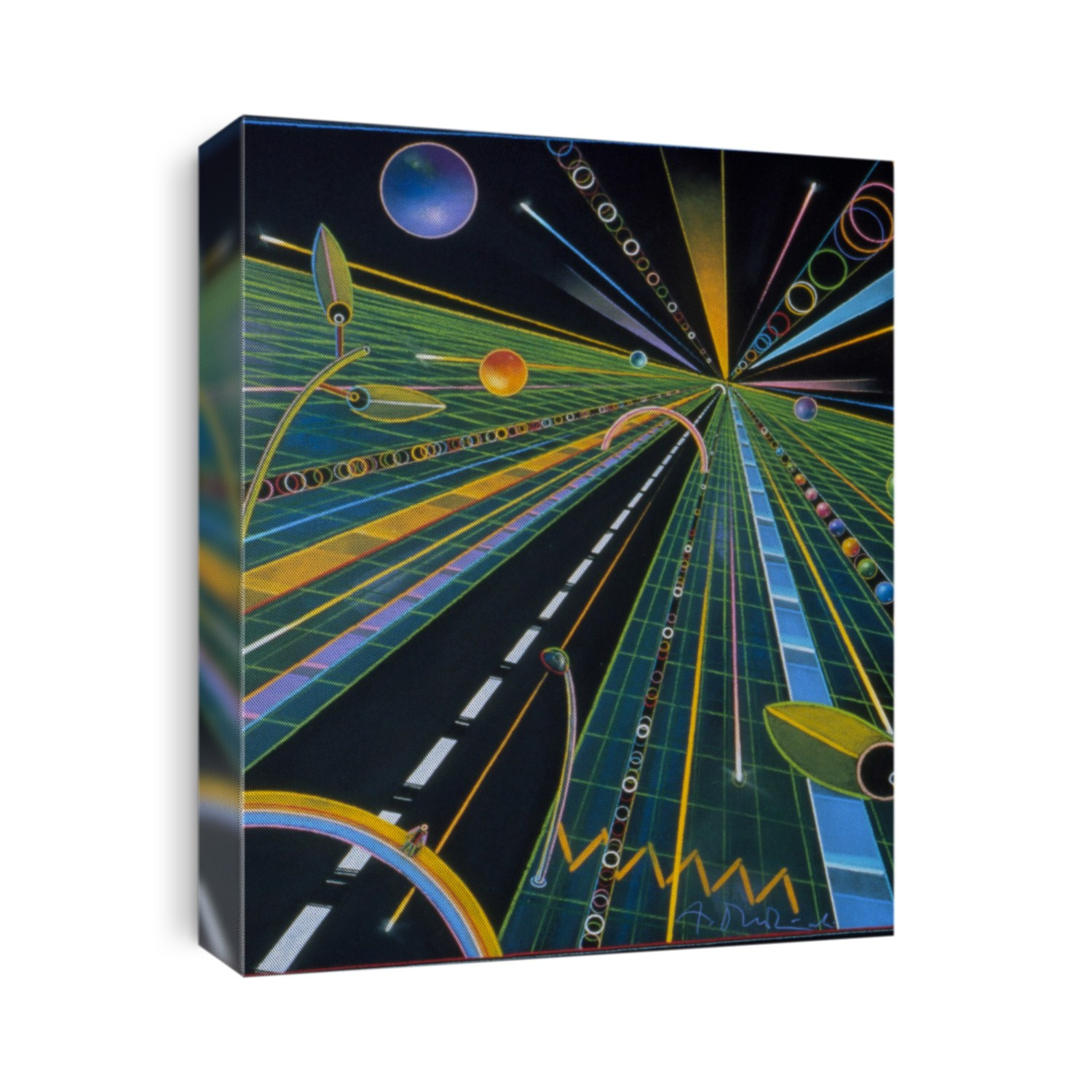 Illustration entitled "Information Highway" by Andrzej Dudzinski, 1991.
