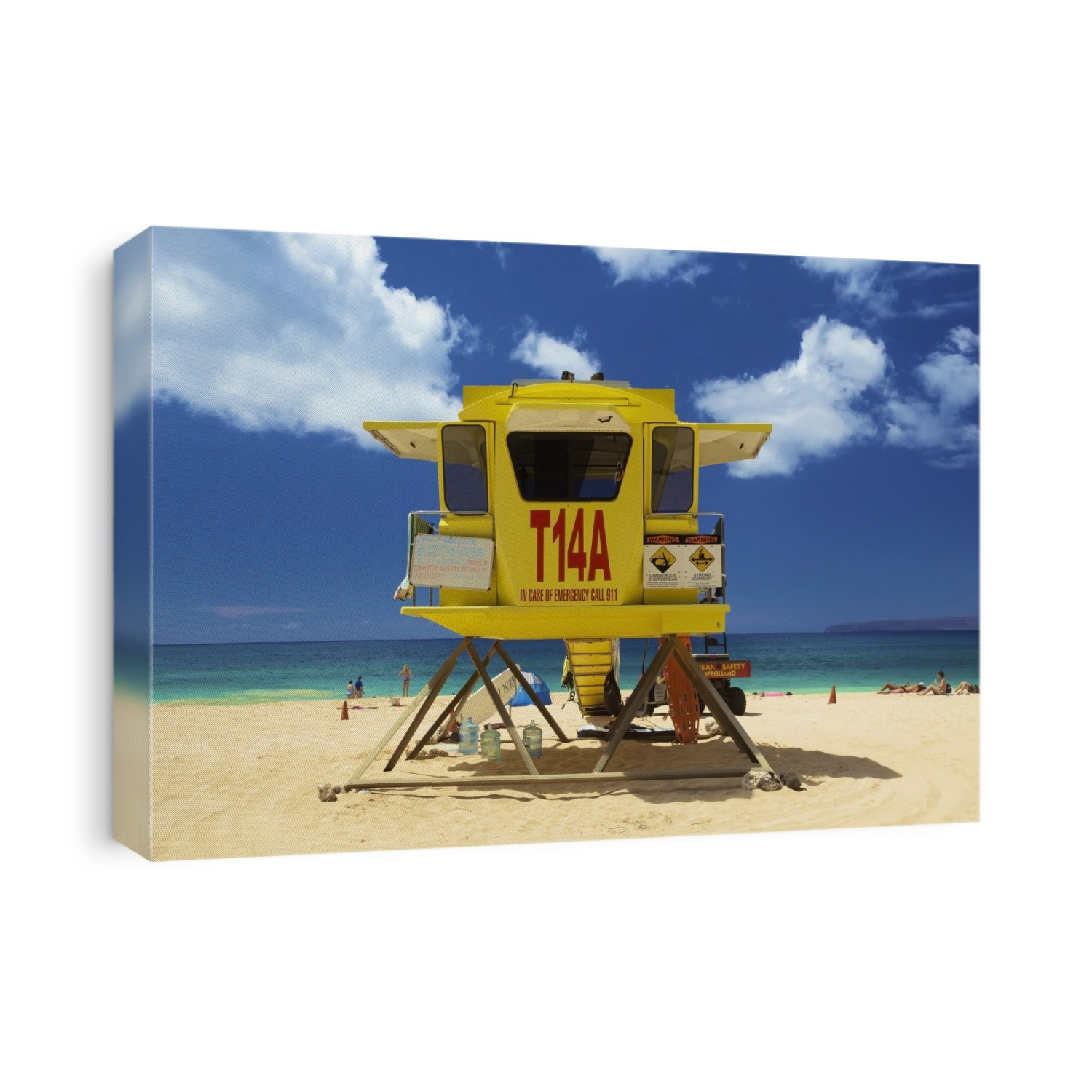 Lifeguard Shelter On The Beach; Hawaii, United States Of America