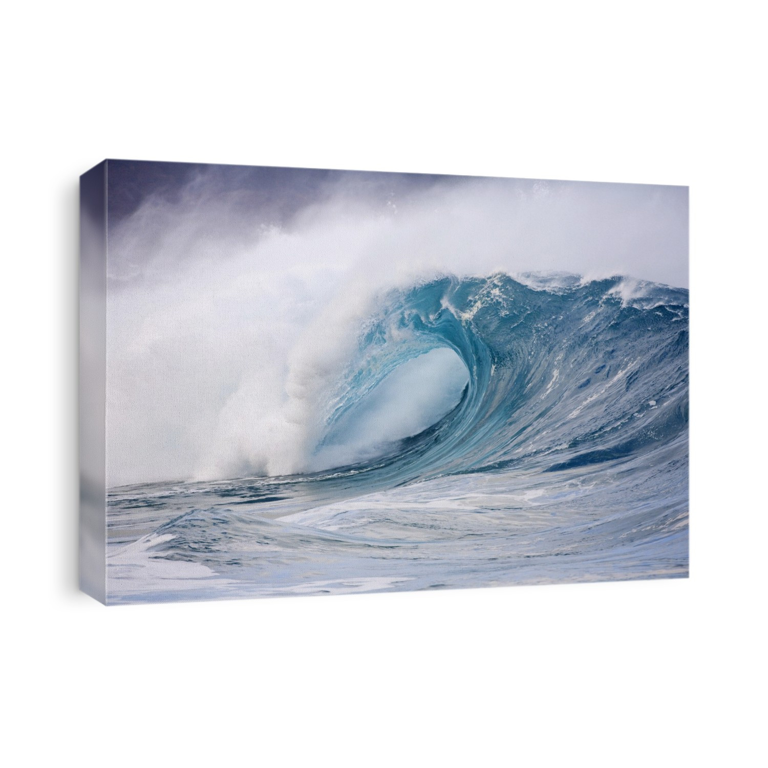 Large winter surf. Waves breaking on the north shore of Oahu at Waimea on a big day; Waimea, Oahu, Hawaii, United States of America