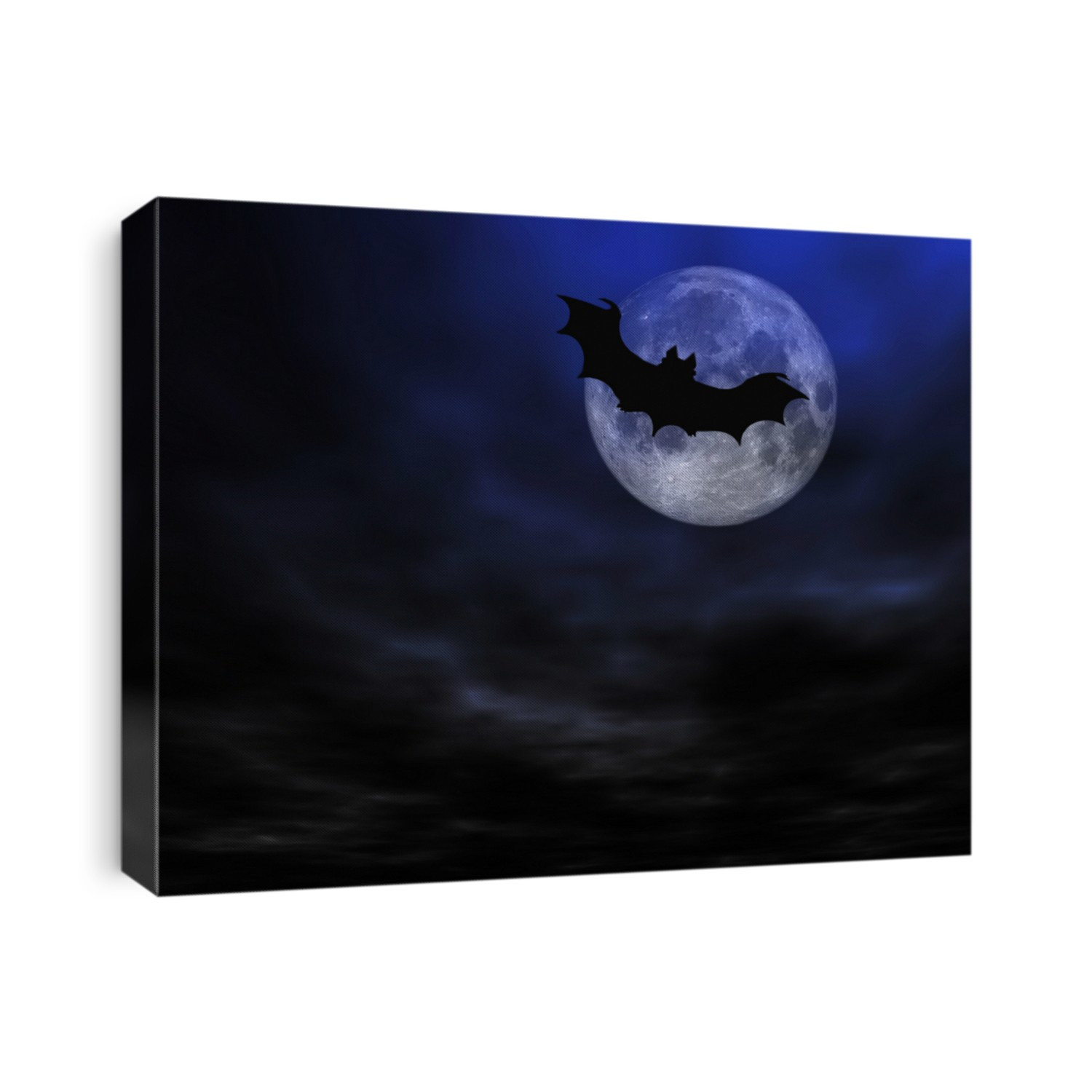 Halloween background, flying bat