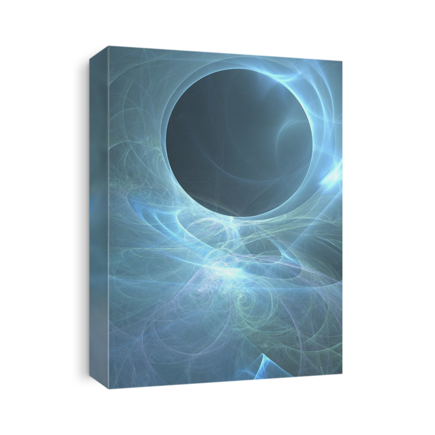 Black hole. Illustration of a black hole, an object that forms when the core of a sufficiently massive star collapses under its own weight. This increases its gravitational field to the point where, beyond a boundary known as the event horizon, nothing, not even light, can escape.