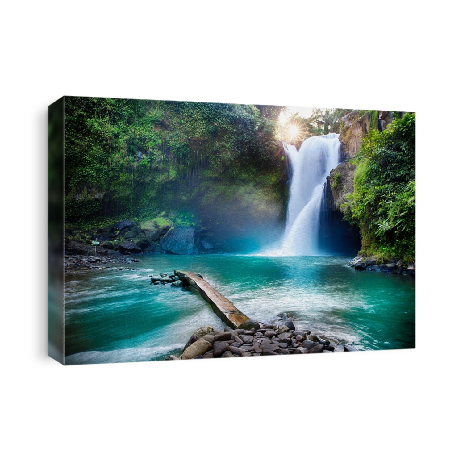 Tegenungan Waterfall it is one of places of interest of Bali / Secret Bali jungle Waterfall / Bali, Indonesia