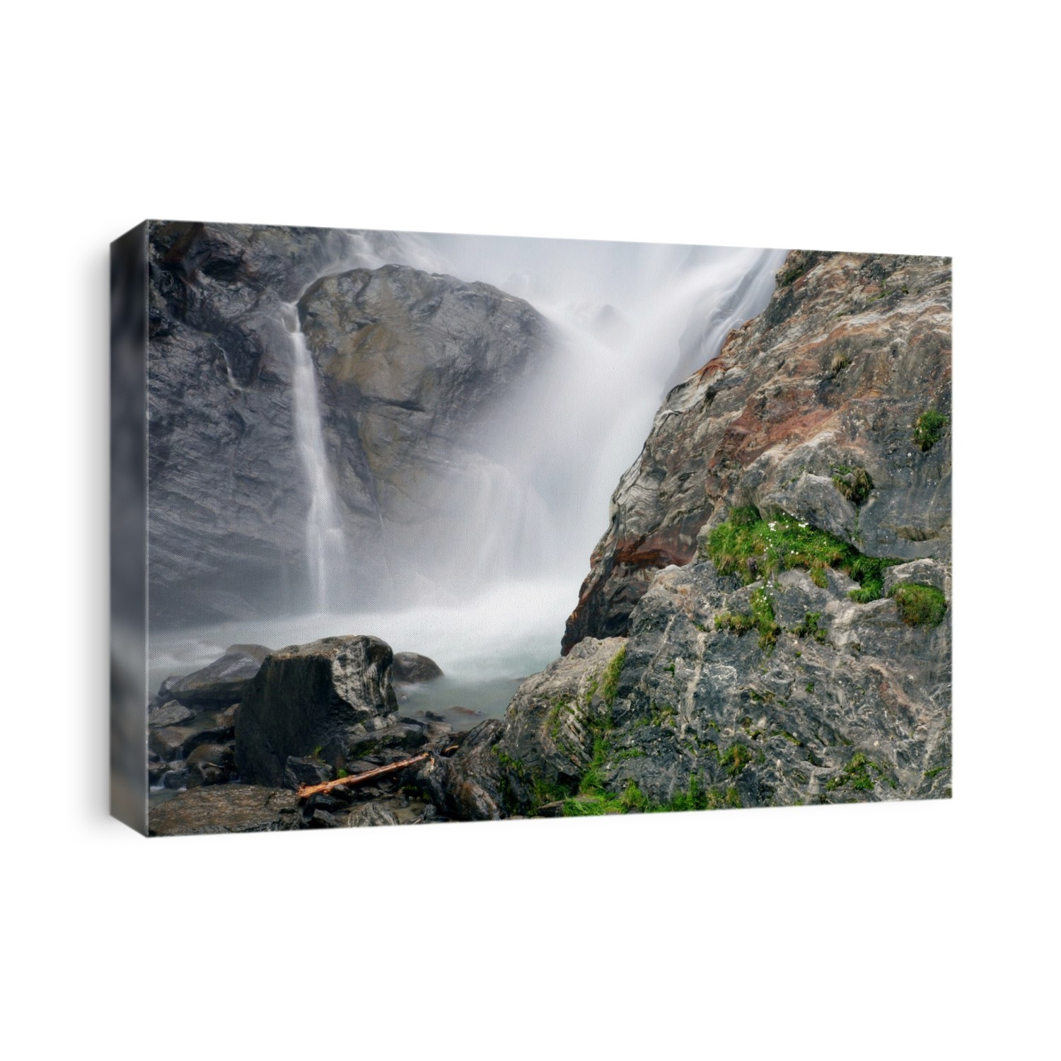 Partschins waterfall. This water fall is situated in the Texel-Gruppe nature reserve, Val Venosta, South Tyrol, northern Italy. It is 97 metres high, the highest in this region.