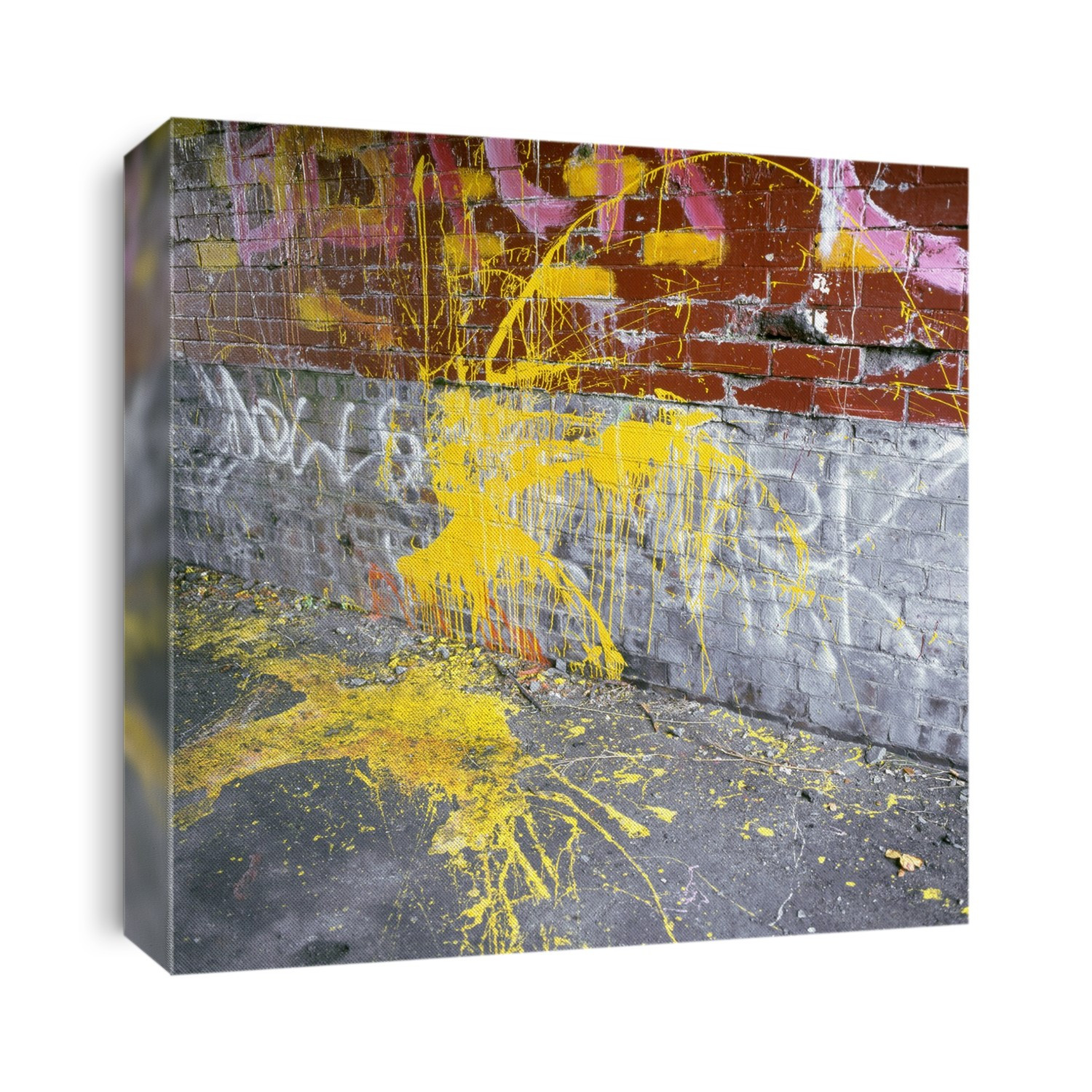 Graffiti on a railway underpass. Photographed in Wolverhampton, UK.