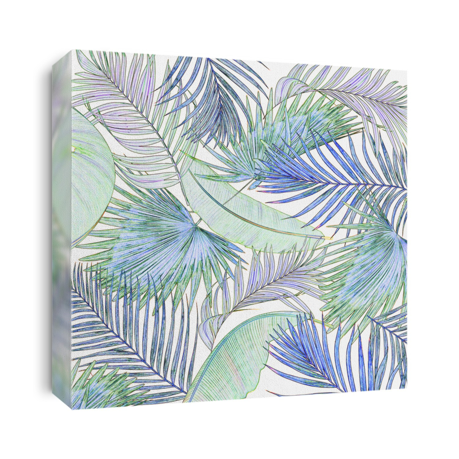 leaves of palm tree background