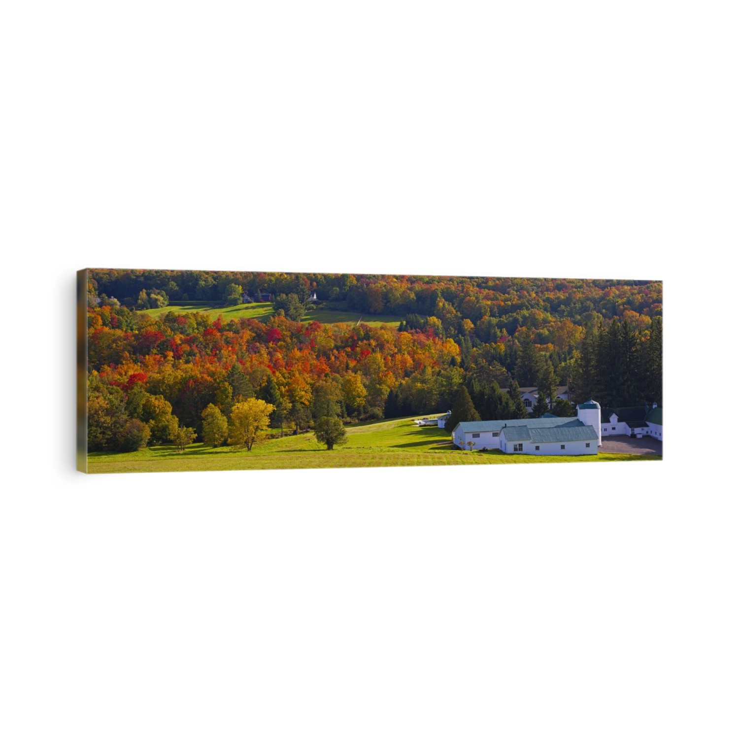 Farm In Autumn; Knowlton, Quebec, Canada