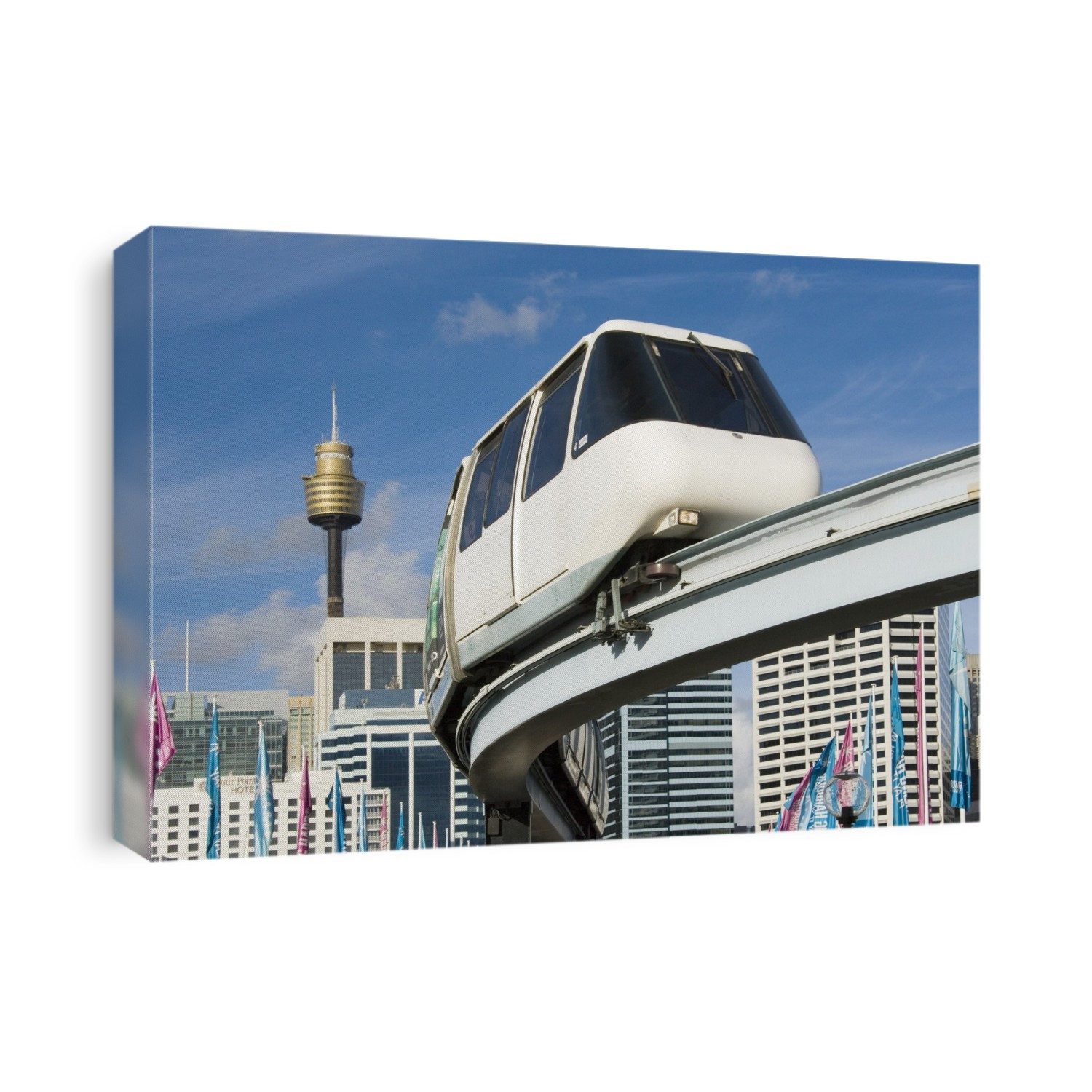 Monorail train. Photographed in Darling Harbour, Sydney, Australia.