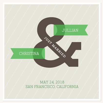 Wedding Announcements, Ampersand Design