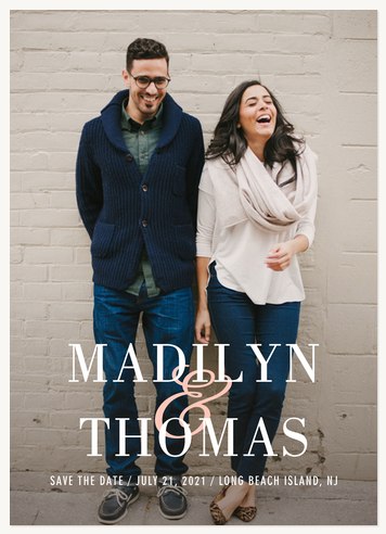 Posh Ampersand Save the Date Cards
