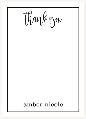 Thank You Cards , Chic Appreciation Design