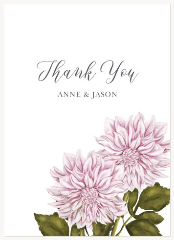 Thank You Cards , Dahlia Adornment Design