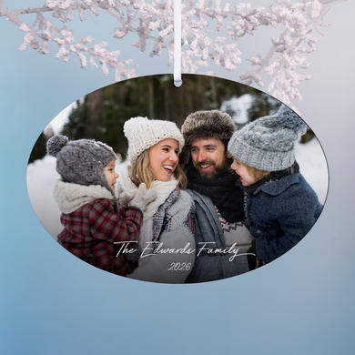 Custom Photo Wood Ornament