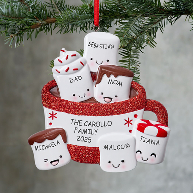 Hot Cocoa Family Ornament